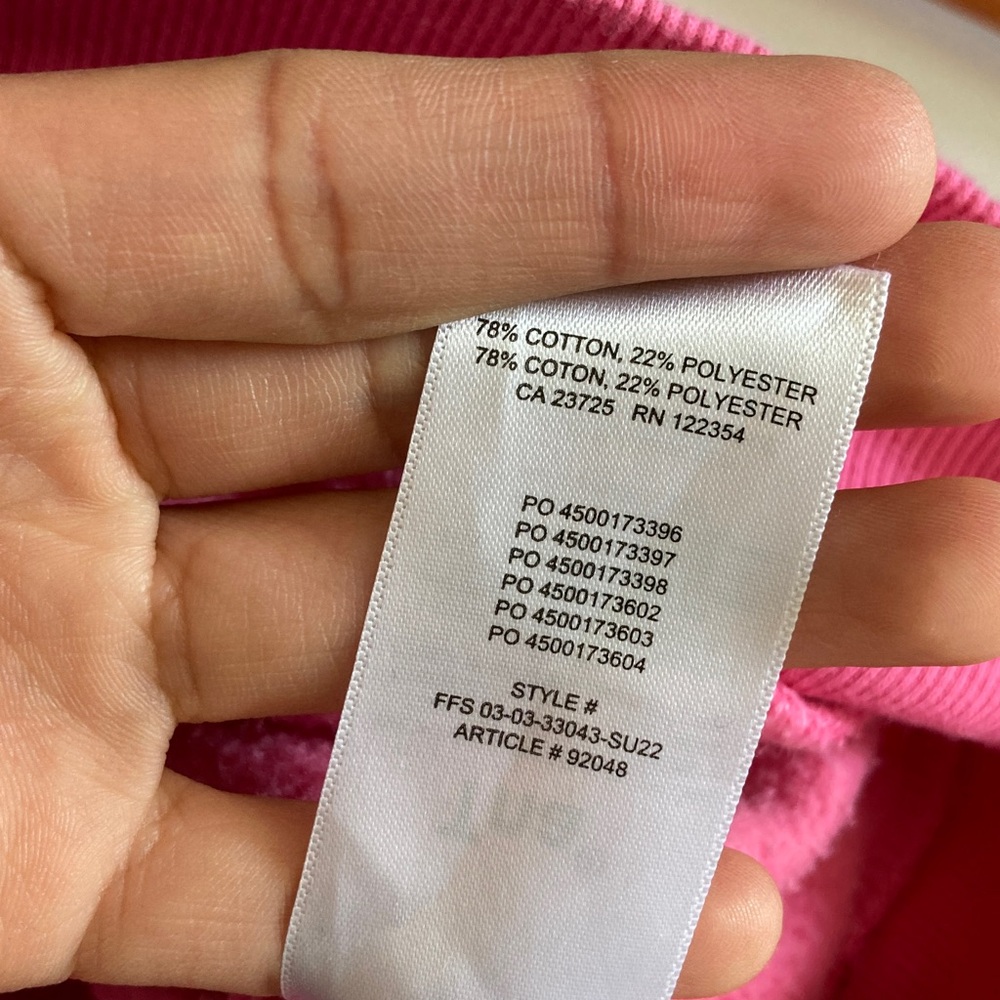 Aritzia TNA Pink Quarter-Zip Cropped Sweatshirt - Picture 6 of 6